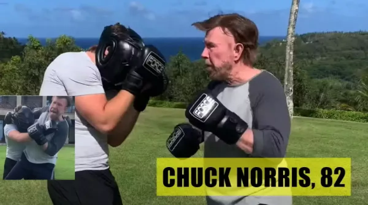 Chuck Norris se ani v 82 letech nezastaví. Takto probíhá jeho ranní rozcvička
